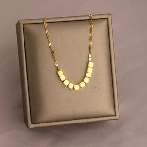 Necklace stainlessteel gold plate